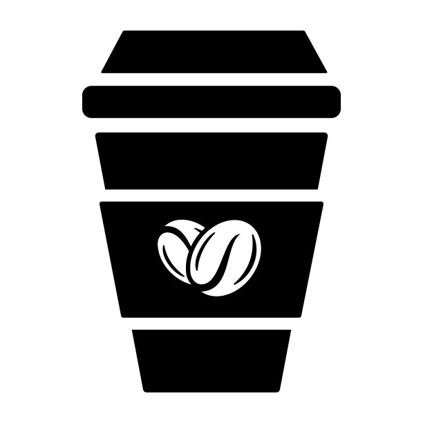 咖啡简单的平面图标矢量插图图片下载