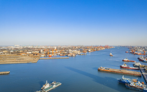 天津码头航拍照片图片下载