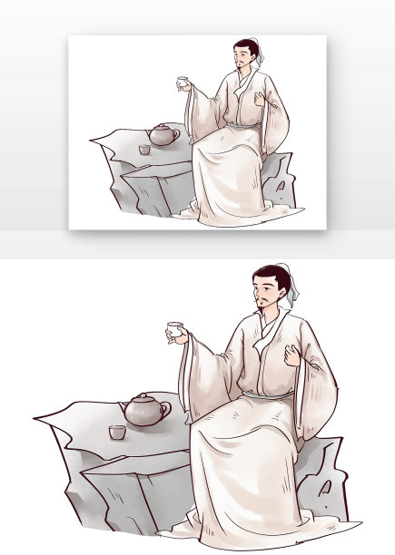 古风人物喝茶图片下载