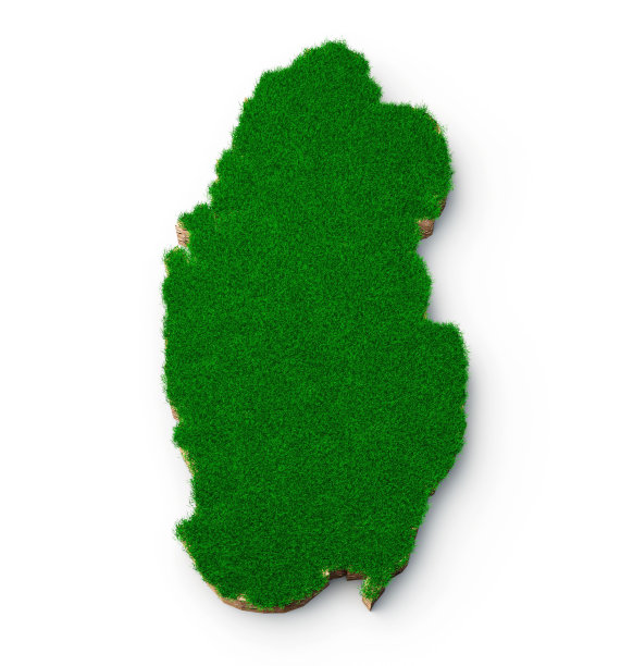 三维绘制的卡塔尔地图的地理制图和拓扑矢量插图图片下载