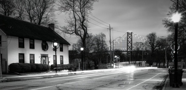 黄昏大使桥图片下载