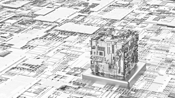 三维条子电路板图片下载