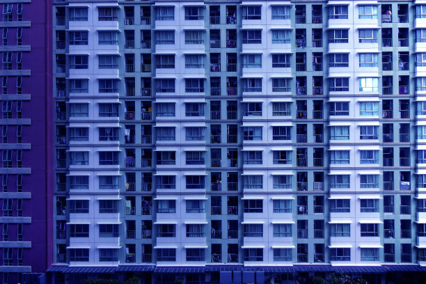 大型公寓楼外部背景图片下载