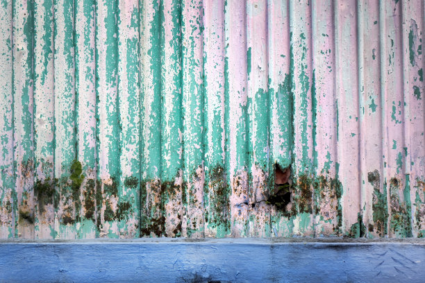 损坏的建筑外表面背景图片下载