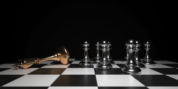 国际象棋王。领导者成功的概念。商业领袖概念图片下载