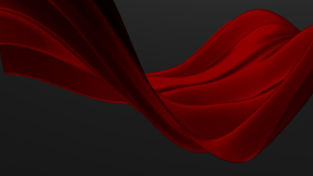 奢华的红色缎面光滑面料背景图片下载