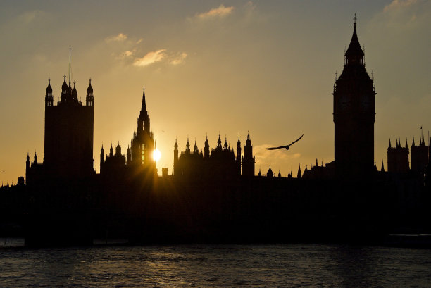 伦敦的日落图片下载