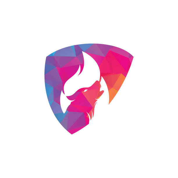 狼火矢量标志设计模板。图片下载