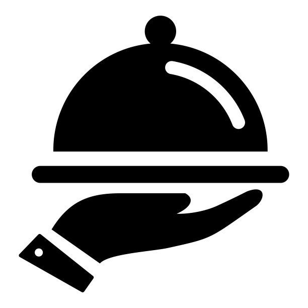 盘子圆顶板简单平面图标矢量插图图片下载