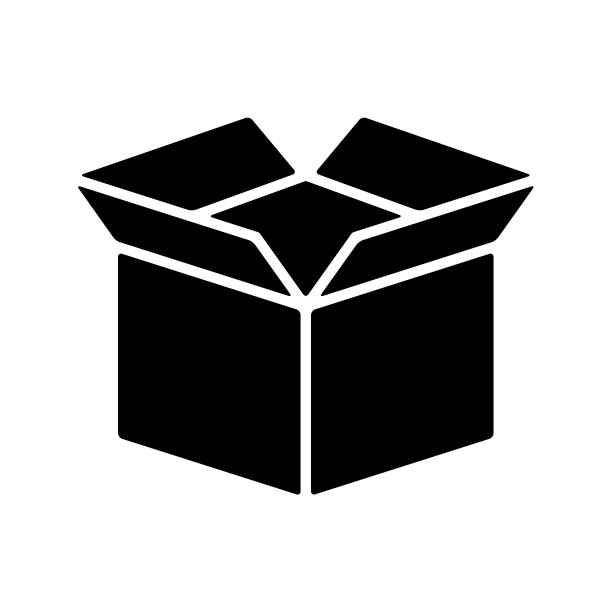 盒子图标在时尚的平面设计图片下载