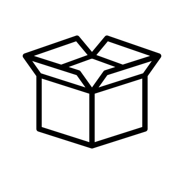 盒子图标在时尚的平面设计图片下载