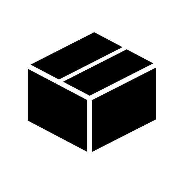 盒子图标在时尚的平面设计图片下载