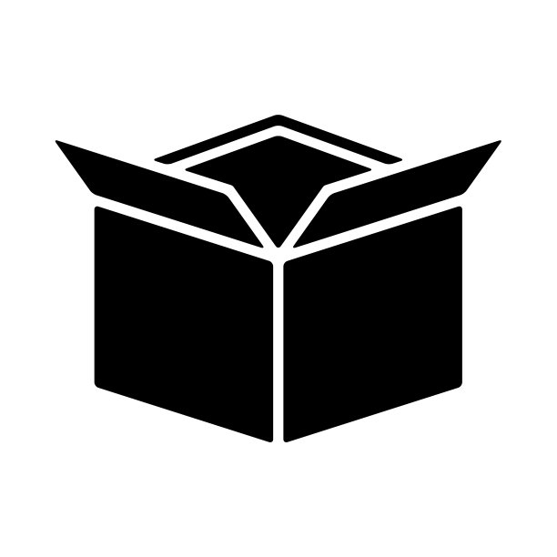 盒子图标在时尚的平面设计图片下载