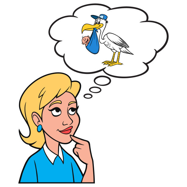 女孩在想一个新宝宝图片下载