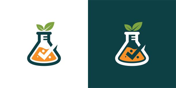 实验室标志矢量图标说明图片下载