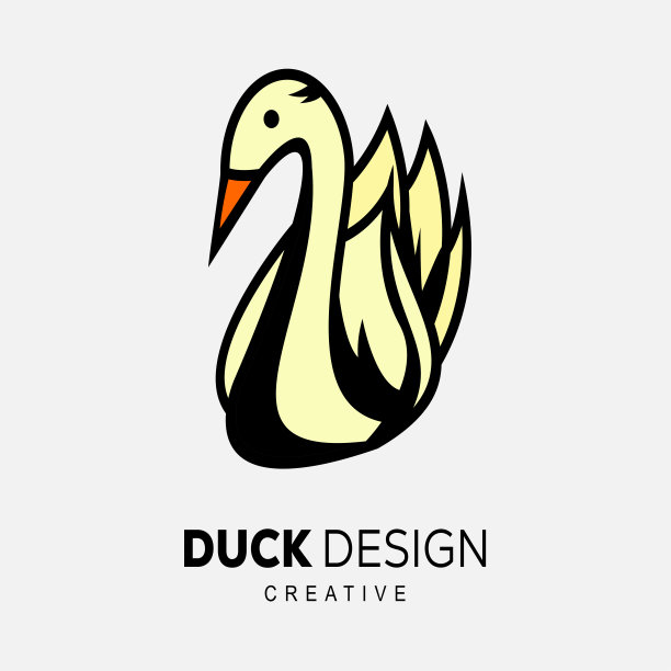 鸭子设计吉祥物插图图片下载