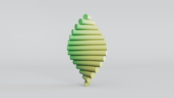 摘要绿色和黄色的形状图片下载