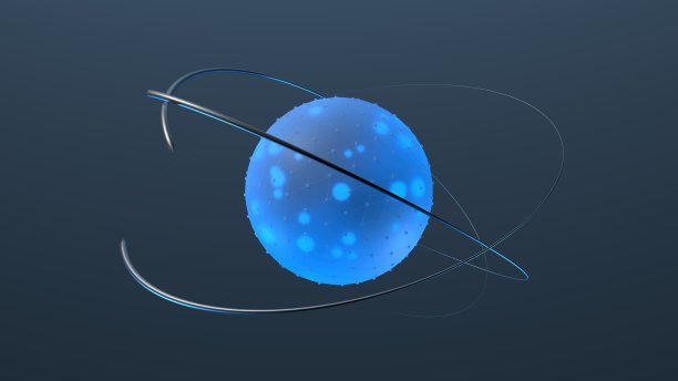 抽象原子绕原子核运行，科学，技术，web3图片下载