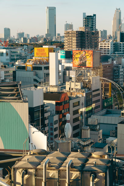 充满活力和活力的东京城市景观图片下载