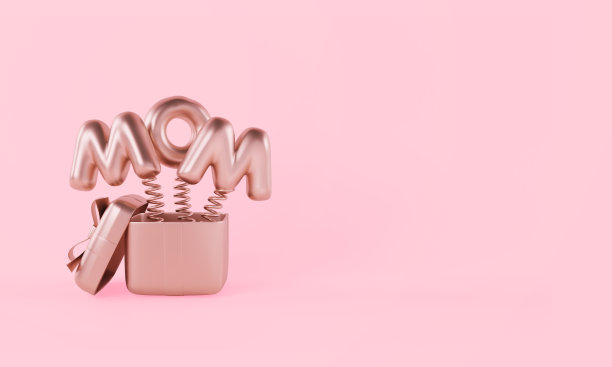 母亲节3d渲染插画图片下载