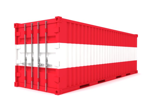 奥地利货物集装箱出口进口海运图片下载