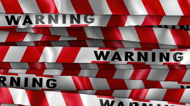 红色和白色警告水龙头图片下载