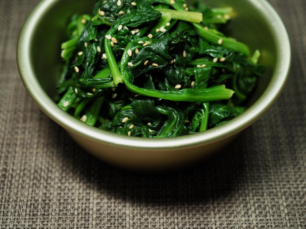 韩国传统食品菠菜药草图片下载