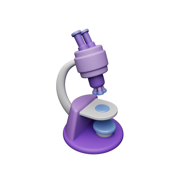 3D显微镜模型渲染应用程序，演示文稿，游戏或网页。高质量的科学工具渲染。图片下载