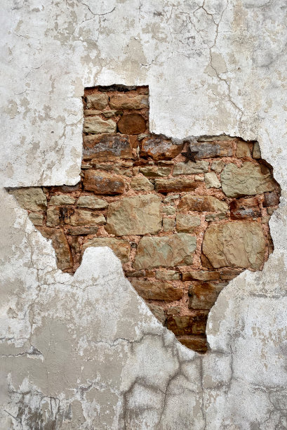 褪色的墙上挂着德州地图图片下载