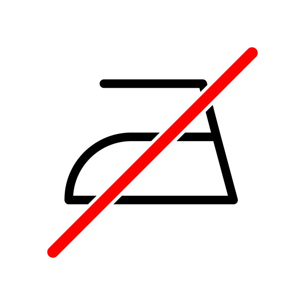 铁图标。不要熨烫。蒸汽熨斗线性图标。没有熨烫。图片下载