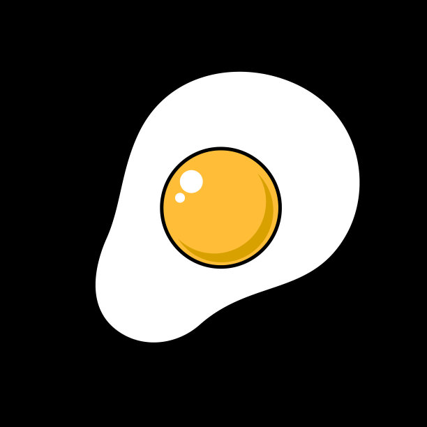 这幅插图展示了一个破碎的鸡蛋。炒蛋的图片。简单的矢量设计插图。图片下载