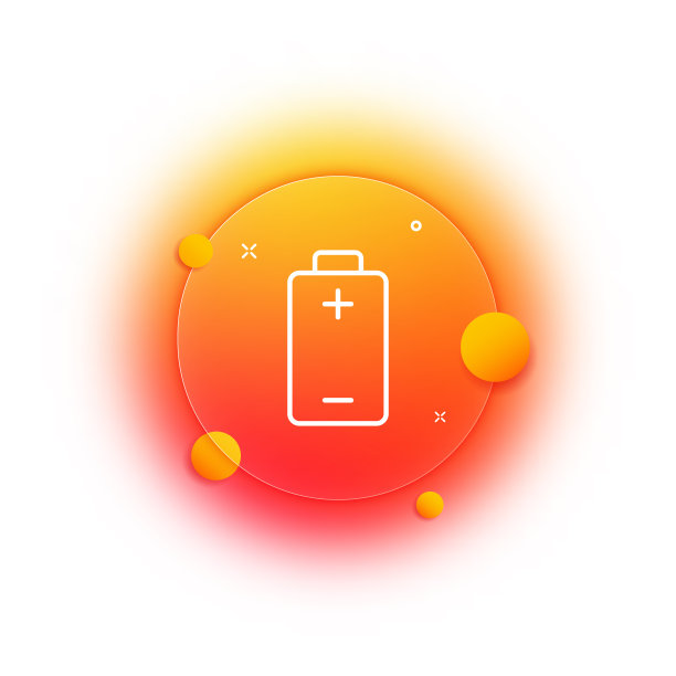 电池与极线图标。蓄能器，充电，正，负，可充电，放电，电，电能。技术的概念。Glassmorphism。矢量线图标的业务和广告图片下载