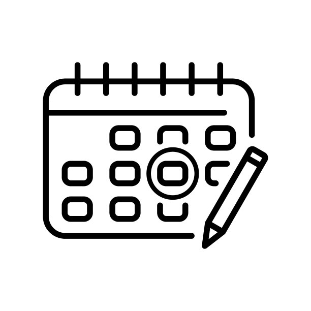 日历行图标。日期，年，日，月，假日，日，事件，玛雅，时间，新年，周，时间表，休息日。日历的概念。白色背景上的矢量线图标图片下载