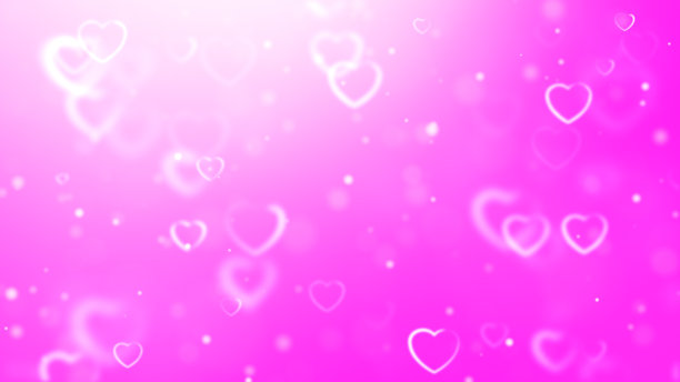 心散焦背景，情人节图片下载