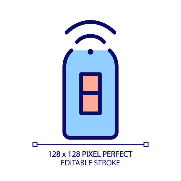 智能光开关像素完美的RGB彩色图标图片下载