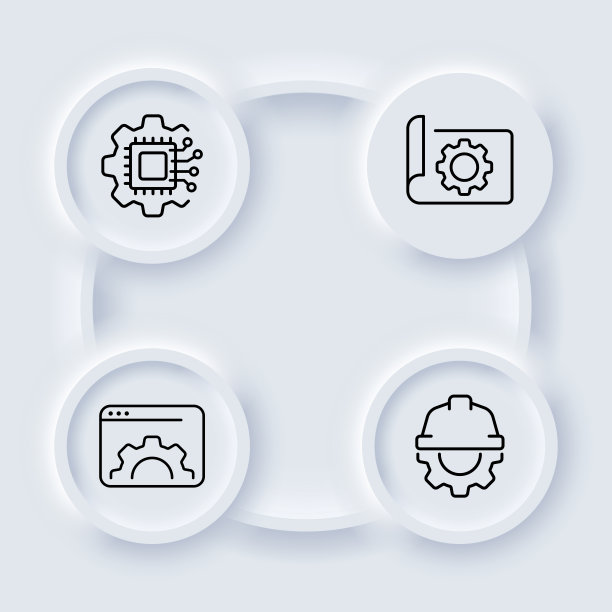 齿轮组图标。教育、动脑筋、等级制度、团队建设、时间管理、职业、学习、想法、设置、金钱、设置。配置的概念。新生变形样式。矢量图图片下载