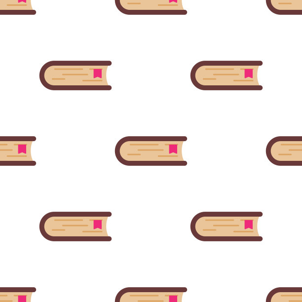 书籍侧面视图无缝背景模式图片下载