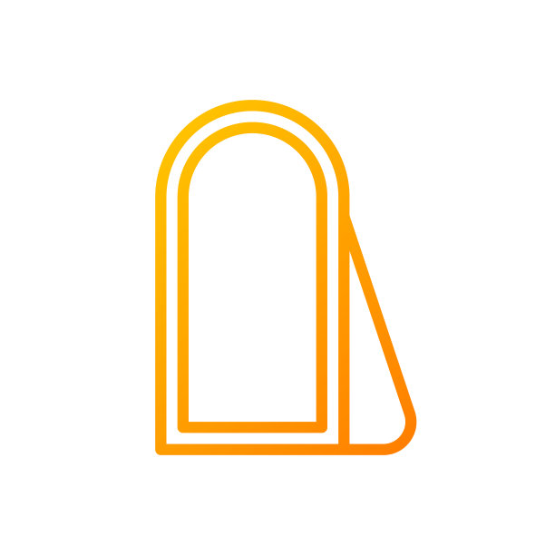 地板镜面像素完美梯度线性矢量图标图片下载