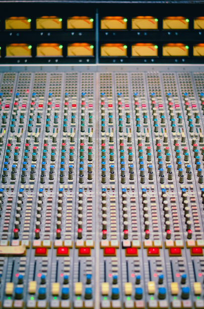 录音棚的景色。图片下载