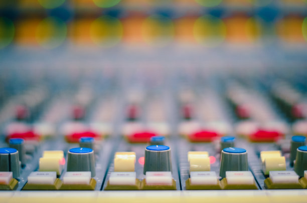 录音棚的景色。图片下载