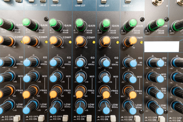 调音台音响设备调试器各种旋钮图片下载