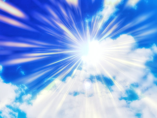 3d插图的梦幻和美丽的天空图片下载