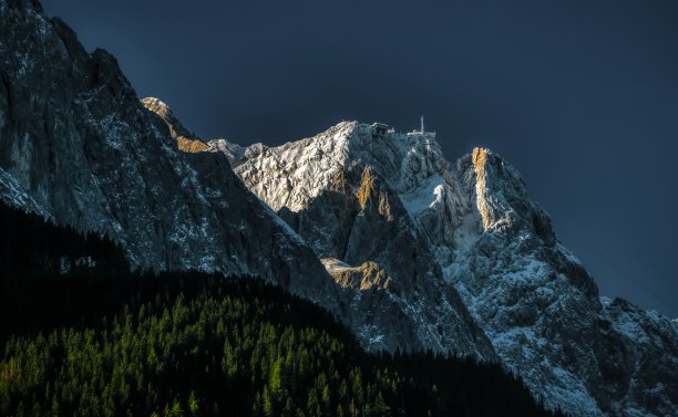 维特斯坦山脉，阿尔卑斯山，巴伐利亚图片下载