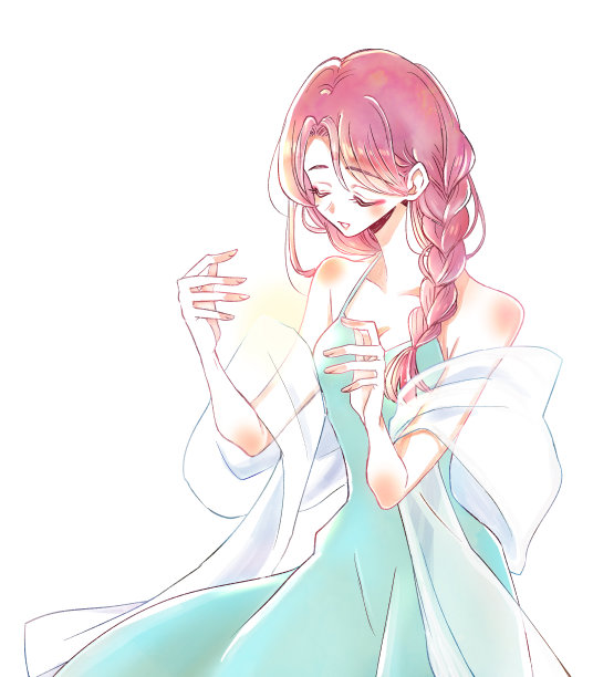 一个算命的女人的形象图片下载