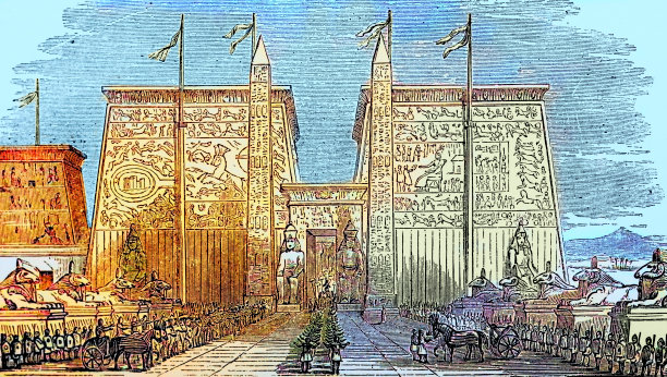 卢克索神庙门楼修复图片下载