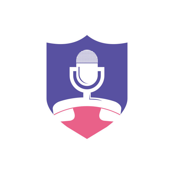播客谈话向量符号设计。结合podcast麦克风的呼叫符号设计。图片下载