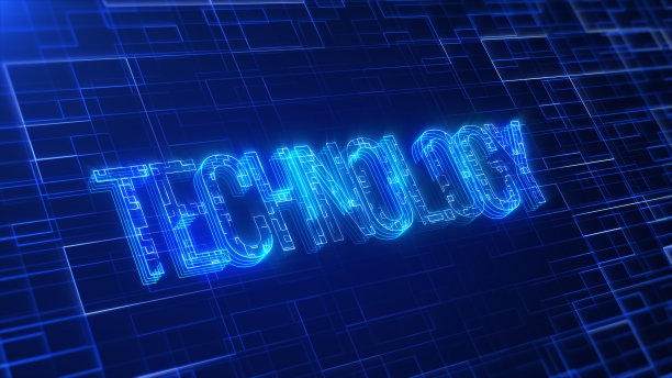 科技词未来科技蓝色8K背景图片下载