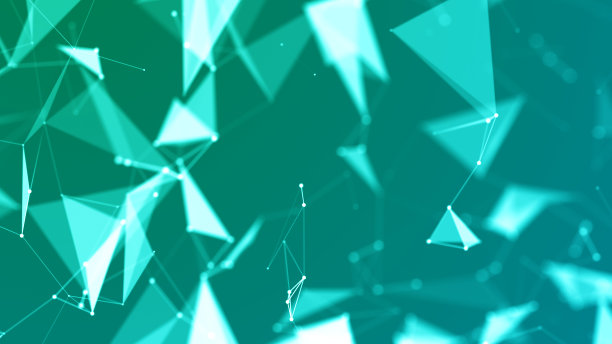 飞行抽象丛点数字三角测量形状水8K背景图片下载