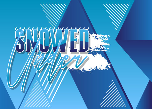 雪下海报。背景矢量插图。抽象冬季活动模板的网站，横幅，书籍封面，演示。图片下载