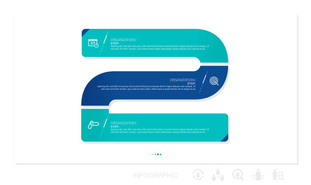 业务数据可视化。时间轴信息图图标设计为抽象背景模板股票插图信息图，时间轴-视觉辅助，图标集图片下载